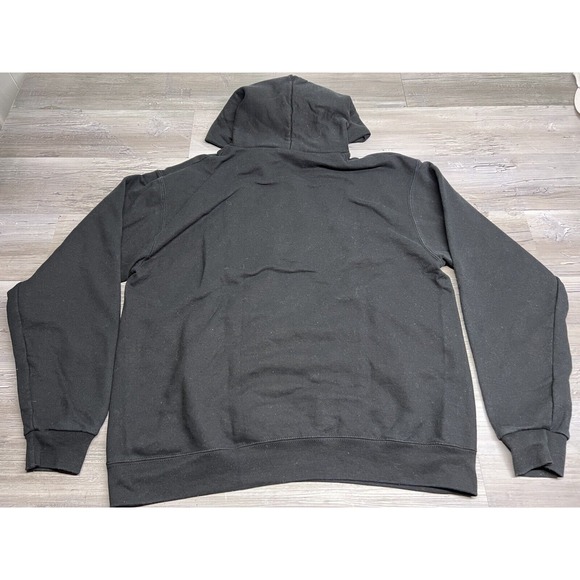 Vintage‎ Champion Eco Hoodie Y2K Foo Foo Embroidered Roses Black Mens Sz L - Picture 2 of 9